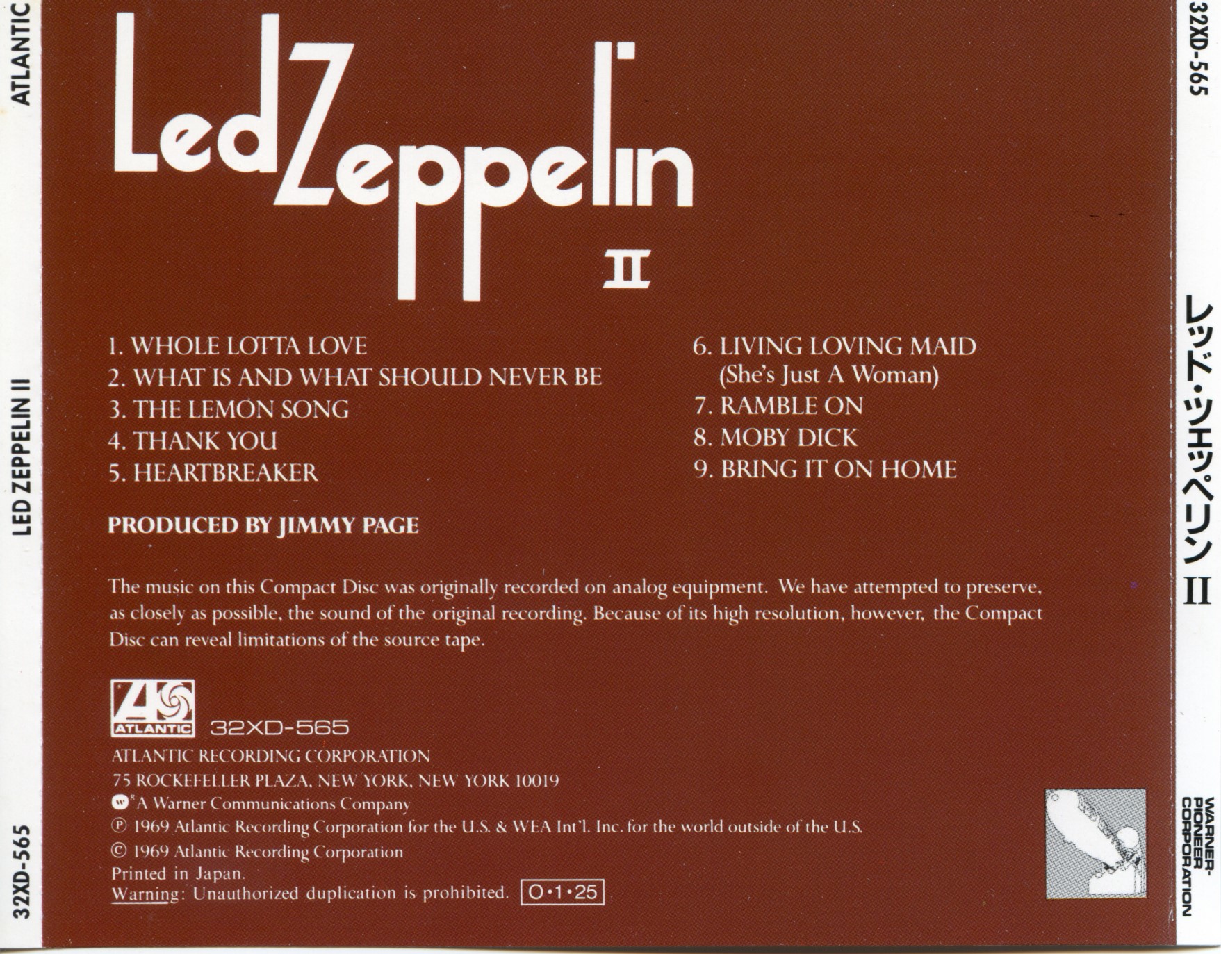 led zeppelin 2 cover